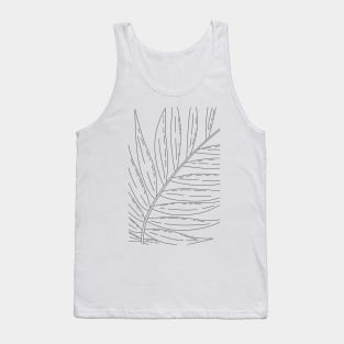 Tropical Leaf Lines Tank Top